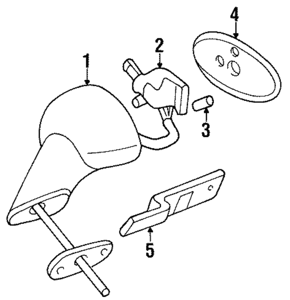 Mirror Assembly - GM (25658068)