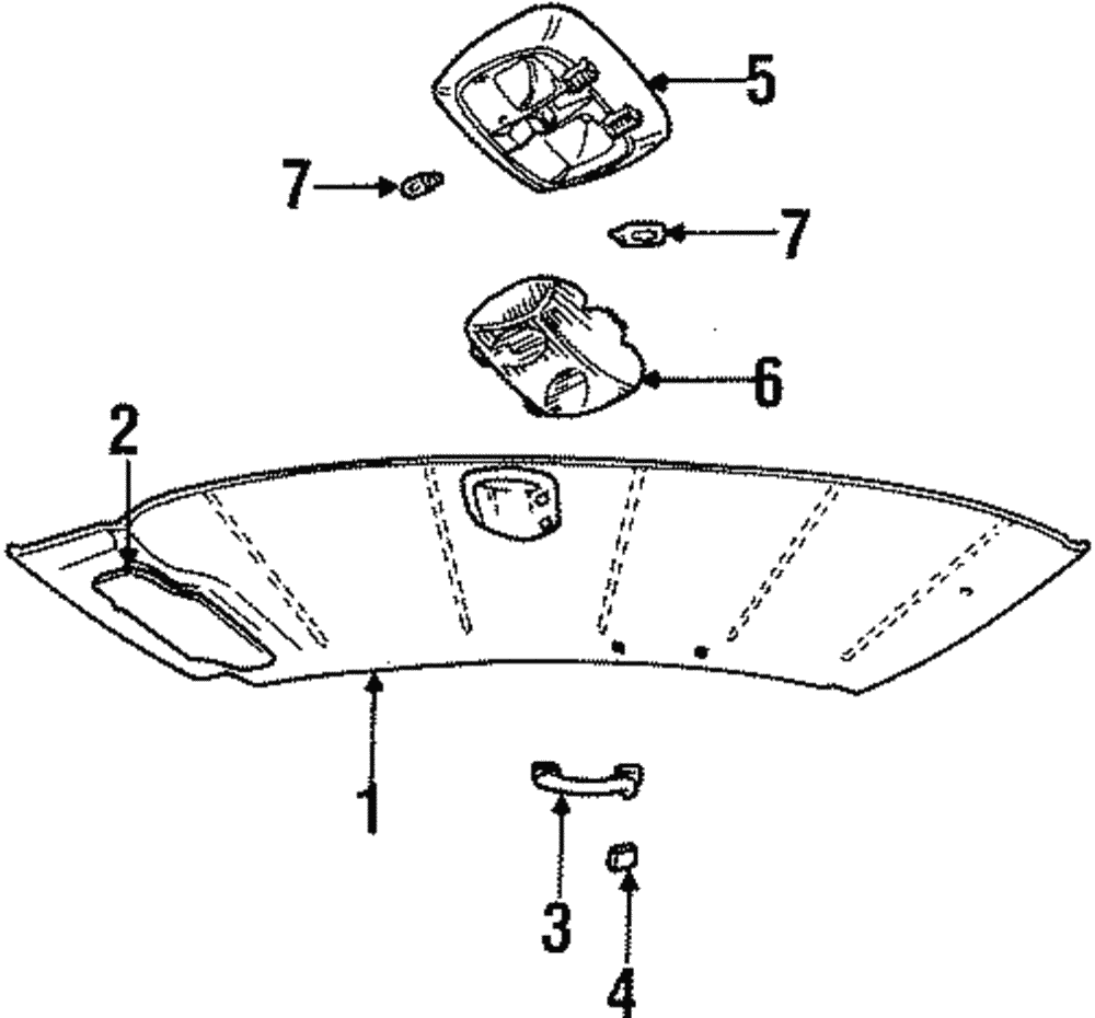 Sun-Visor - Ford (YW7Z-5404105-DAE)