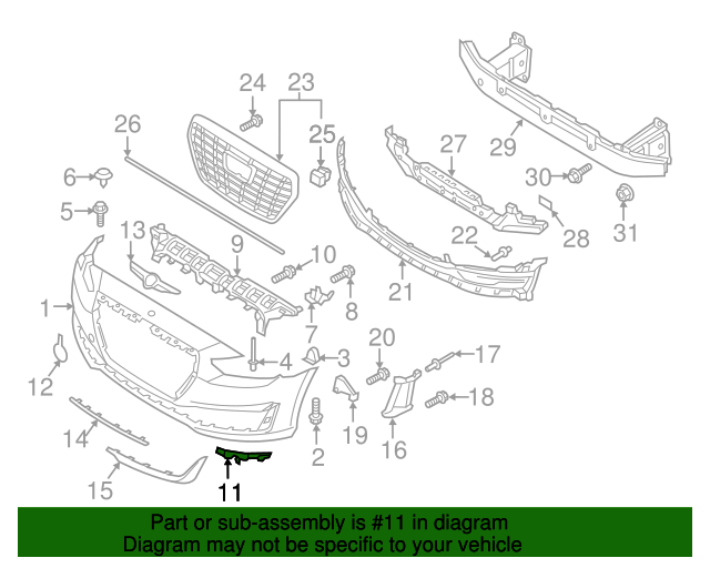 2017-2019 Genesis G90 Bracket Assembly Front Bumper Side Right-hand ...
