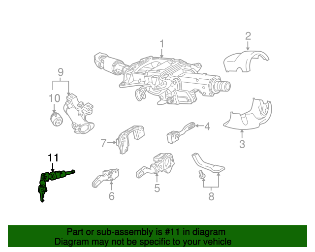 107905855CF Ignition Lock Cylinder 20032020 Audi Audi OEM Parts