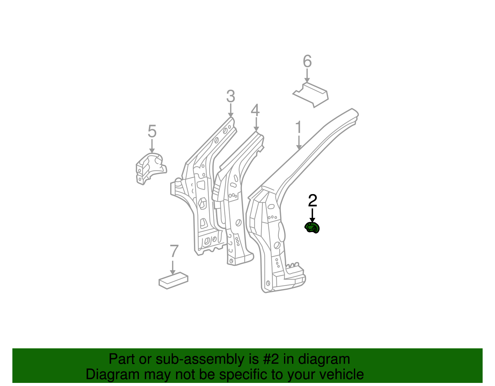 Bracket - GM (94857597)