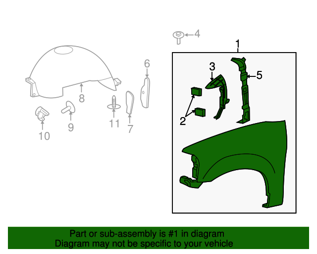 Fender 20072017 Ford Expedition (FL1Z16006B) Wholesale Ford