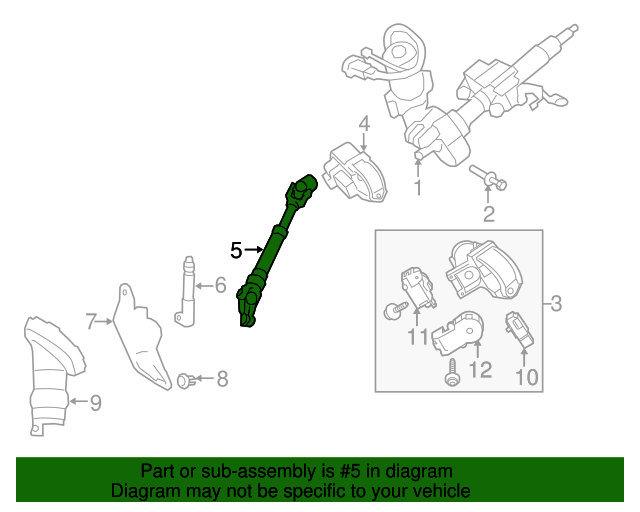 20142019 Toyota Corolla Intermediate Shaft 4526002170 Toyota Parts