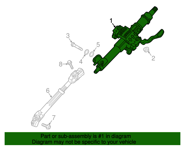 56310D5700 Steering Column 20162018 Kia Optima Kia.Parts Store