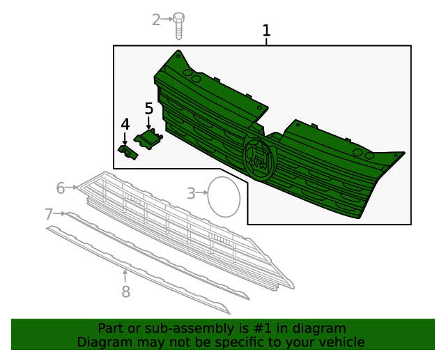 Center Grille 5NN-853-651-L-ZLL