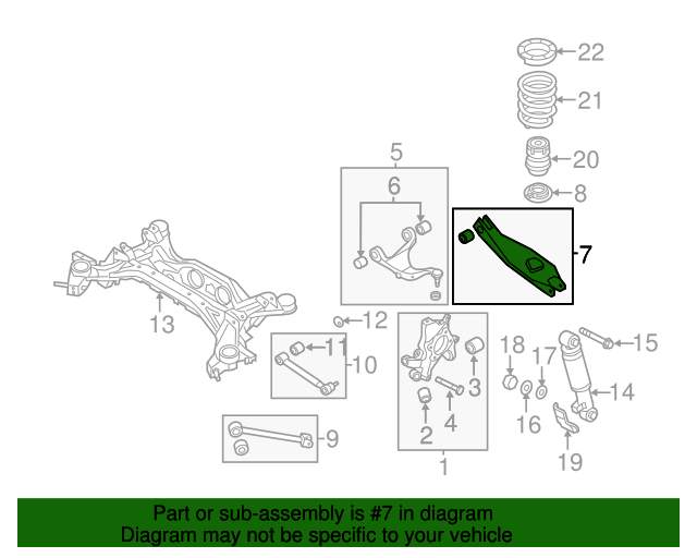 552100W000 Lower Control Arm 20112013 Kia Sorento Kia.Parts Store