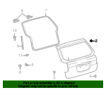 Genuine Toyota 75575-52010 Window Molding