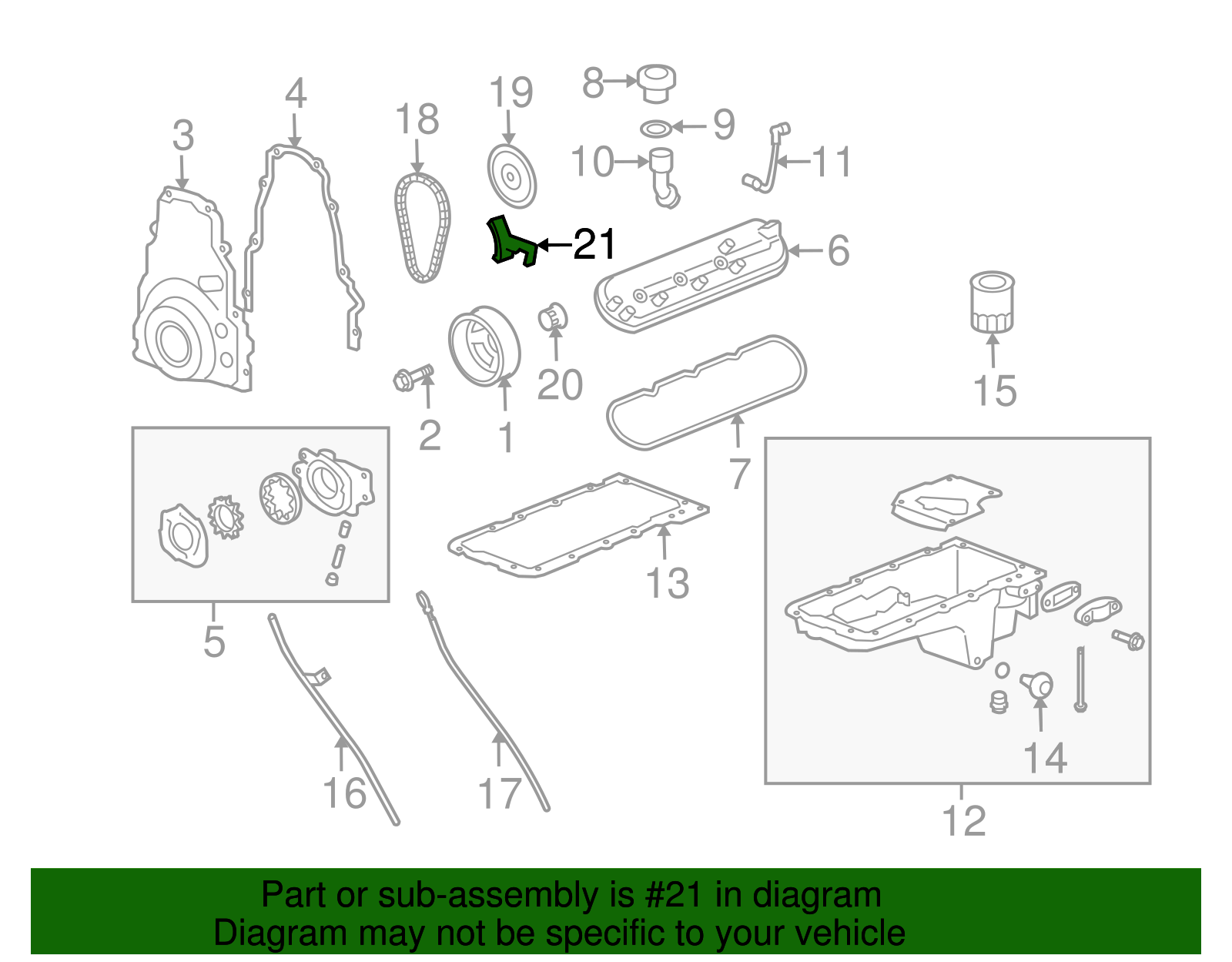 Timing Chain Tensioner Kit - GM (12626407)