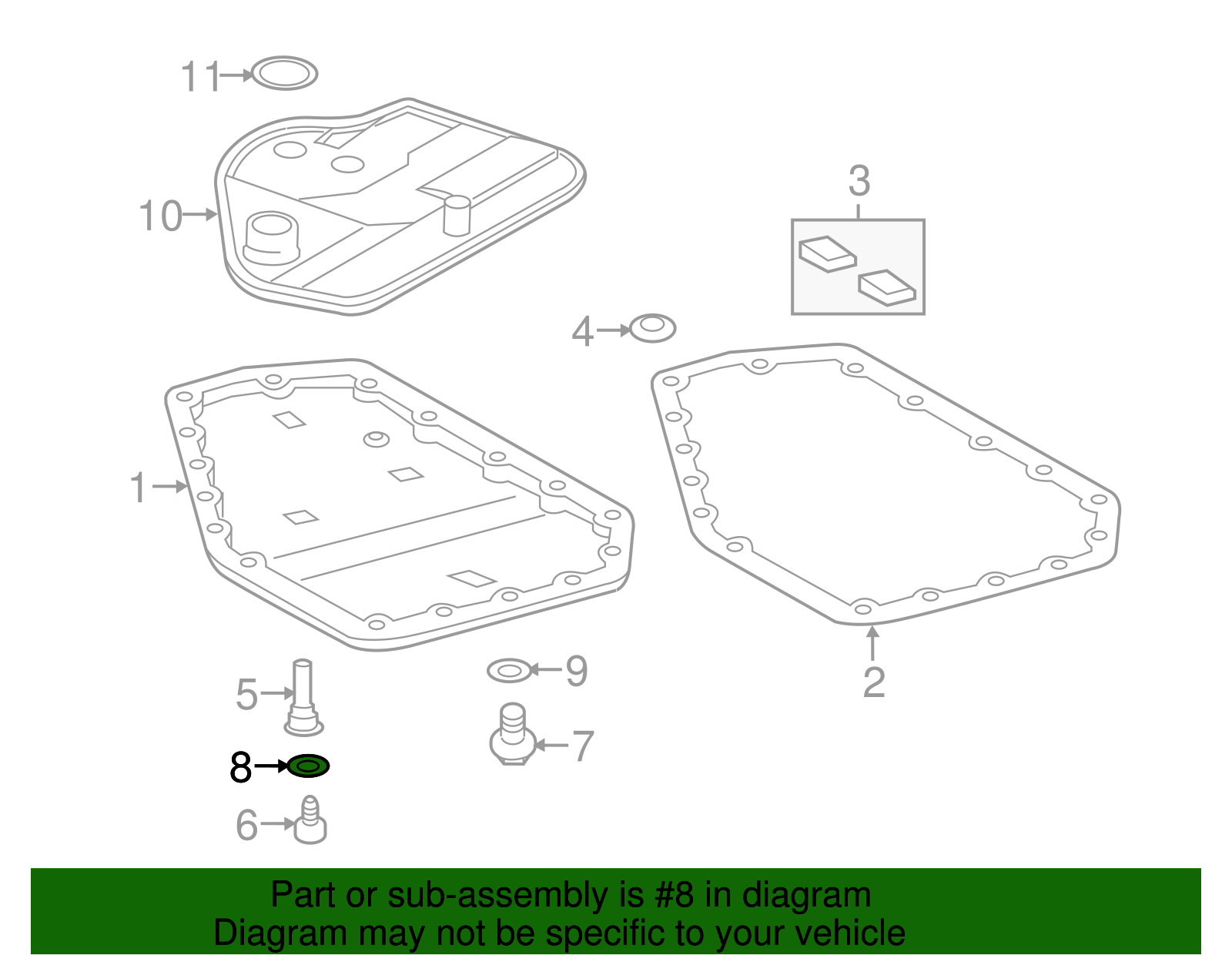 Automatic Transmission Fluid Drain Plug Gasket - GM (93741361)