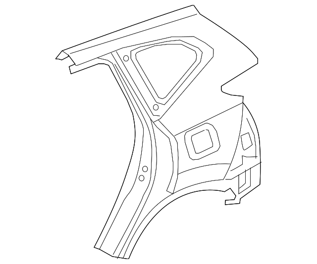 2019 Honda CRV Quarter Panel 04636TNYG10ZZ XportAuto