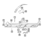 68163421AA - Interior Trim: Grommet for Dodge: Hornet | Fiat: 500L, 500X | Jeep: Compass, Renegade | Ram: ProMaster 1500, ProMaster 2500, ProMaster 3500 Image image