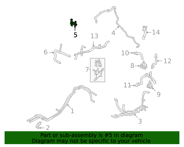 LX6Z3C510A Drive Motor Inverter Radiator Hose Bracket 20202022