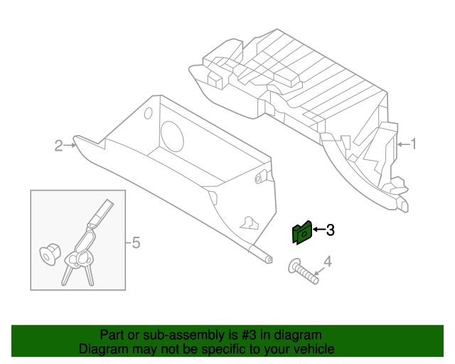 20132019 Hyundai Glove Box Door Stopper 845172P000RYN OEM Parts Online