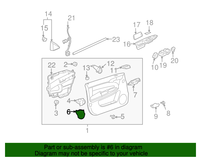 20062016 Chevrolet Door Trim Panel Hole Plug 19149594