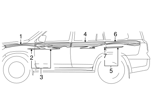 Toyota 75985-60820-F0 Door Stripe