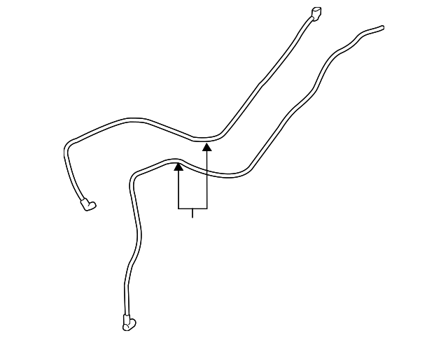 Rear Window Washer Pump Hose - Cadillac (84122627)