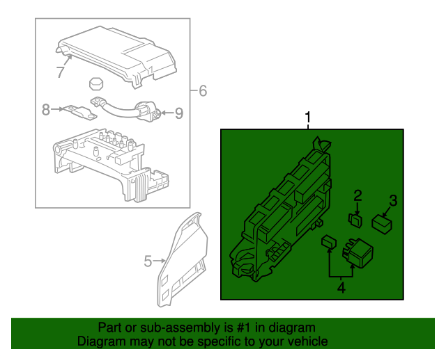 Body Wiring Harness Junction Block 23101712