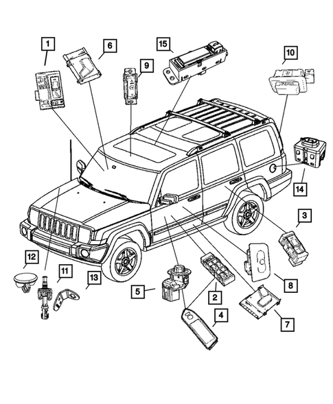 Switches for 2007 Jeep/Wagoneer Commander | Mopar Parts