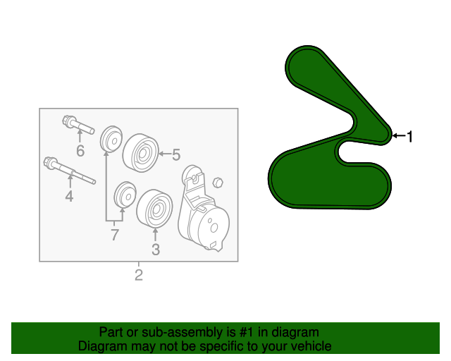Genuine OEM Acura Belt, Compressor (Bando) Part 38920RCAA01