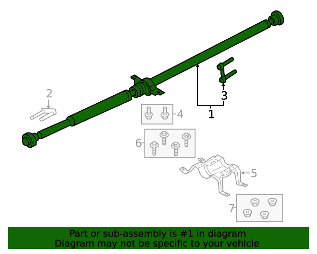 20152016 Ford Edge Drive Shaft Assembly F2GZ4R602D