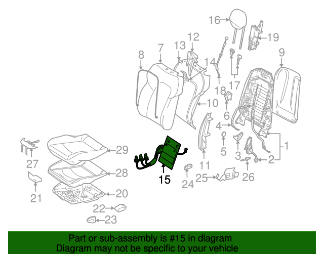 2099101375 Lumbar Support 20042009 MercedesBenz MercedesBenz