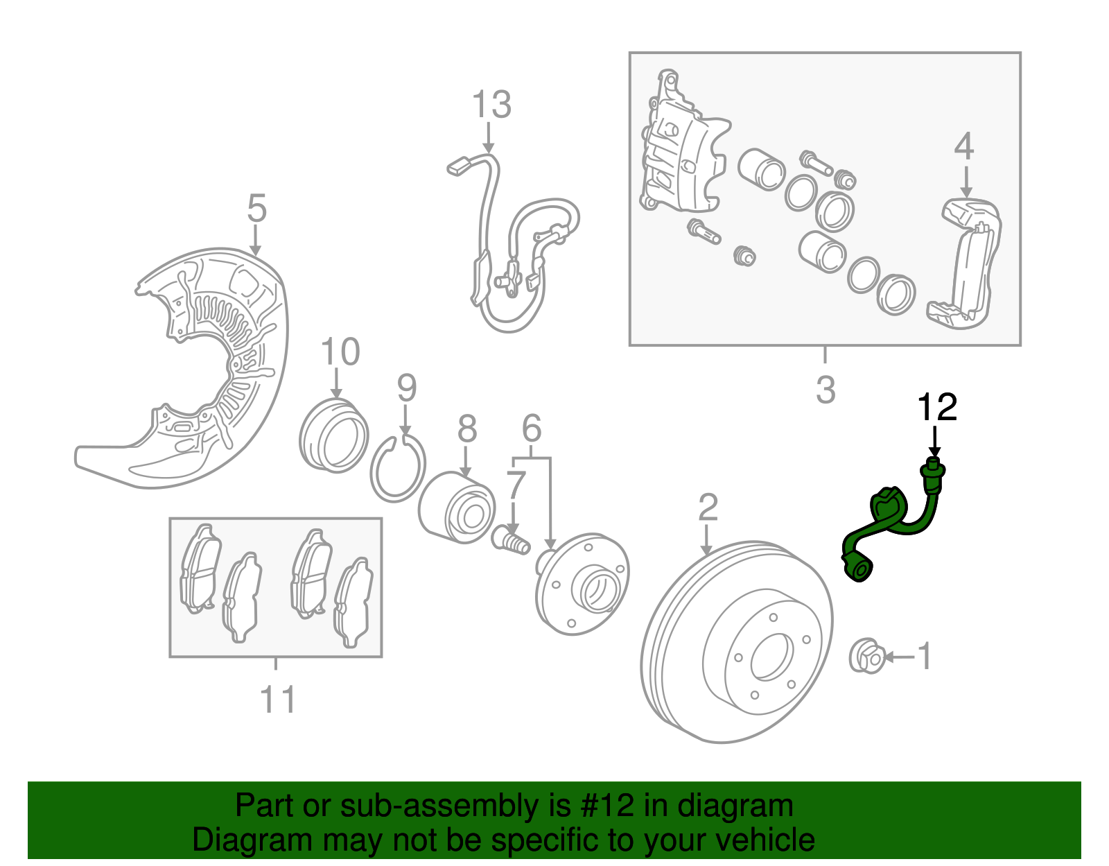 Brake Hose - Toyota (90947-A2096)