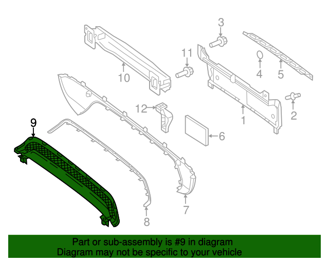 4518850053C22A Grille Cover 20132016 Smart Fortwo MercedesBenz USA Parts