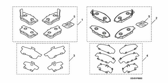 Majestic Honda Parts >> Brake Pad Set Front Majestic Honda Parts >> Brake Pad Set Front
