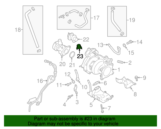 20142018 Subaru Forester ByPass Valve Clamp 805926090 Subaru Parts