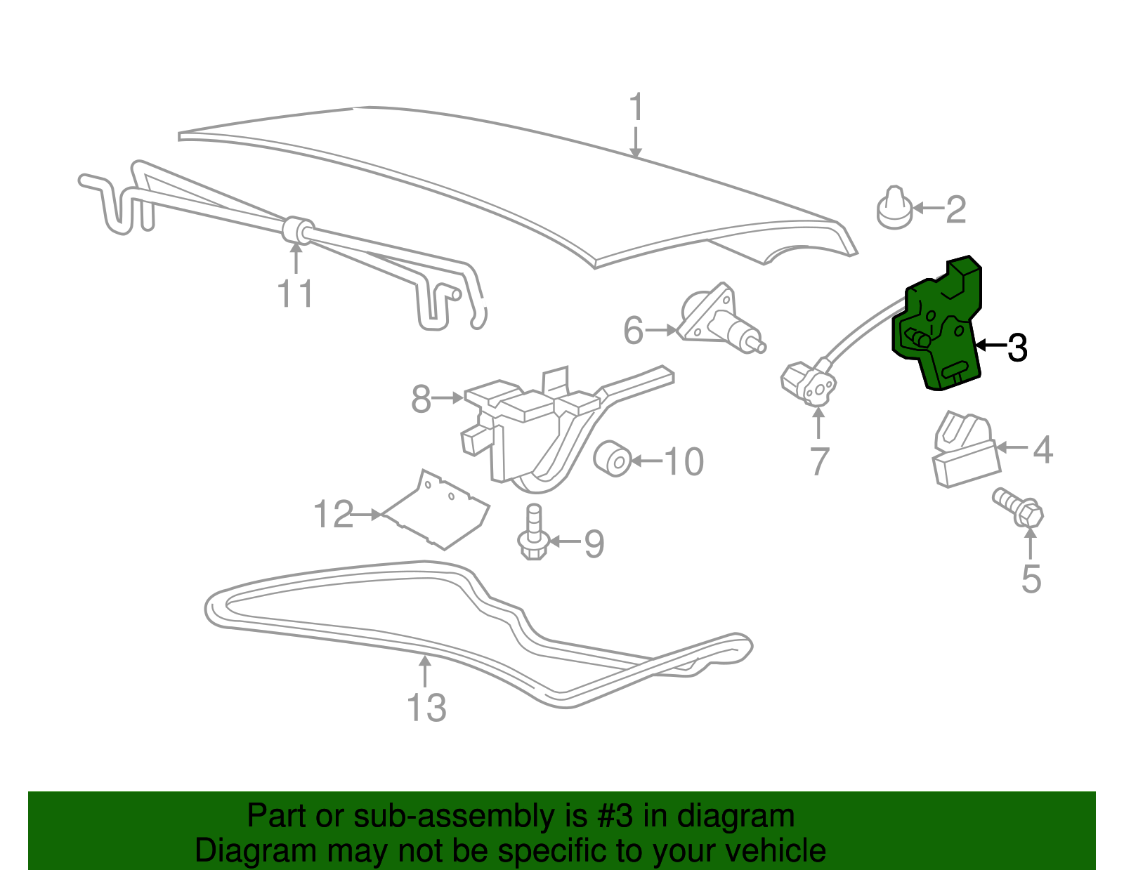 Latch Assembly - Ford (XW7Z-5443200-BA)