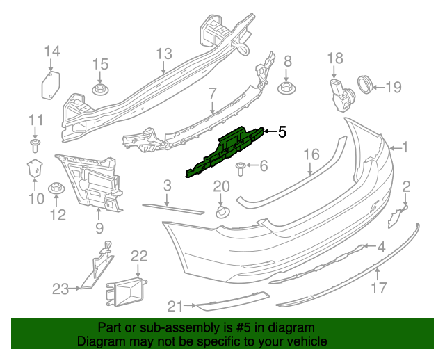 51127432638 - 2018-2020 BMW Lower Reinforced (51-12-7-432-638) | BMW of ...