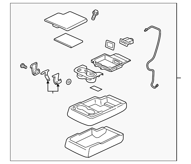 TK81883B015 Armrest Assembly 20162017 Mazda CX9 Mazda Swag