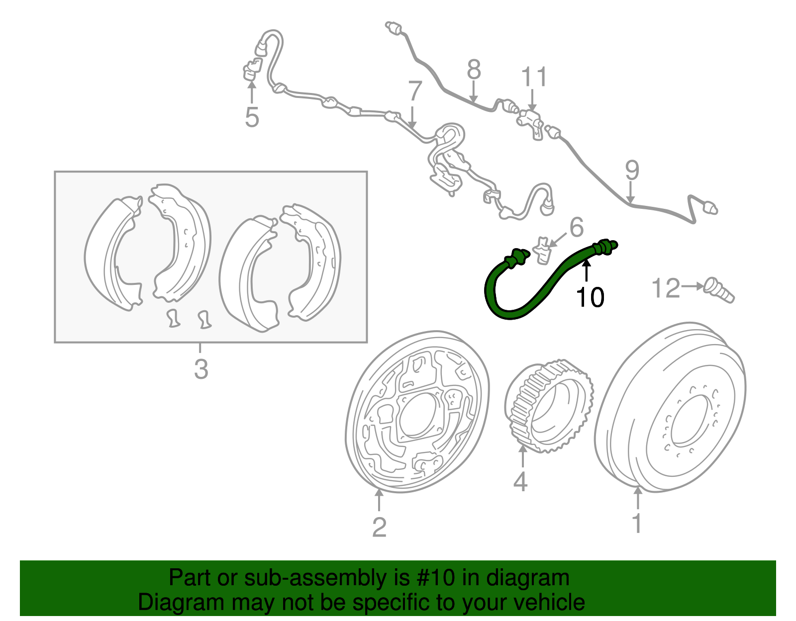 Brake Hose - Toyota (90080-94181)