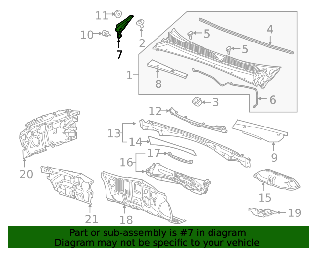 20212022 Buick Envision Passenger Side Air Inlet Grille Panel