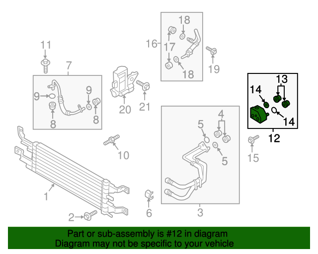 20132020 Ford OEM Automatic Transmission Oil Cooler Control Valve DM5Z