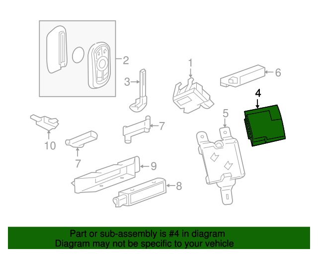 13518841 GM Keyless Entry Control Module GM Parts Store