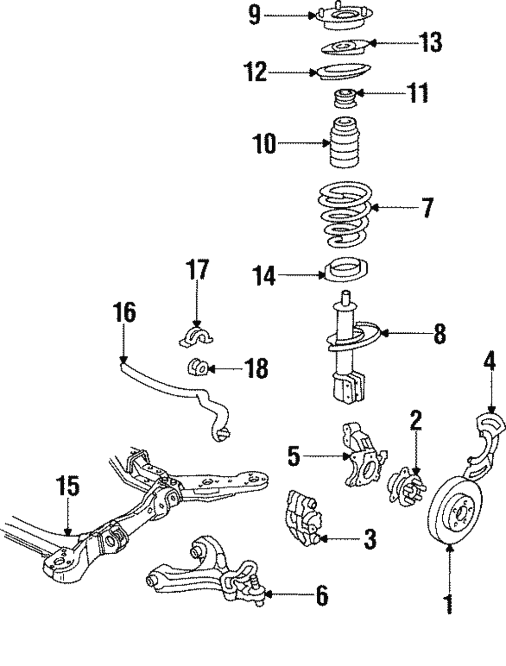 Premium Gas Charged Front Suspension Strut Assembly - GM (88945833)