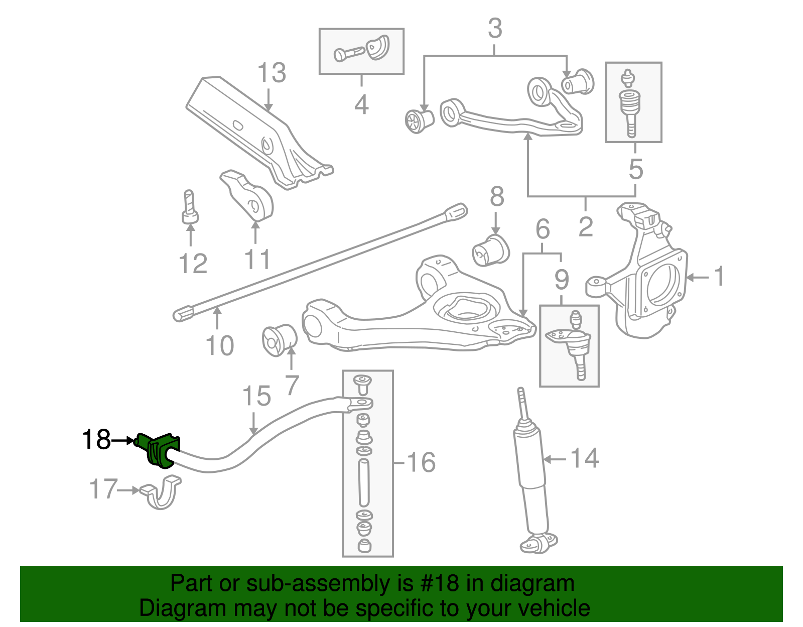 Bushing - GM (15005612)
