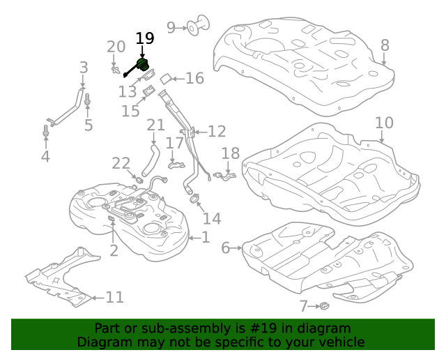 42031FL020 Fuel Cap 2019 2020 Subaru Crosstrek World OEM Parts Subaru