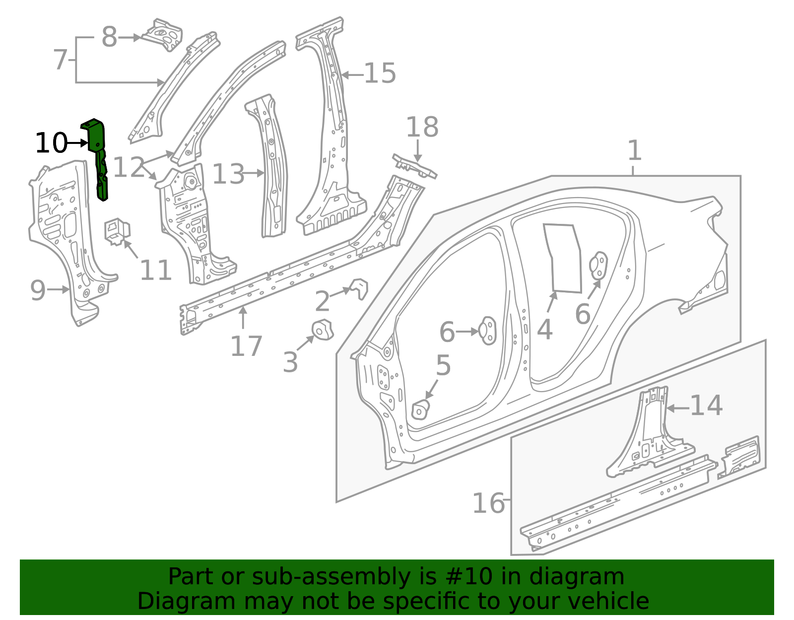 Driver Side Instrument Panel Tie Bar Bracket - GM (96901511)