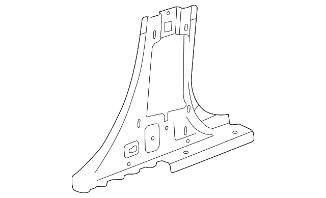 Passenger Side Inner Center Pillar Reinforcement - GM (96901878)