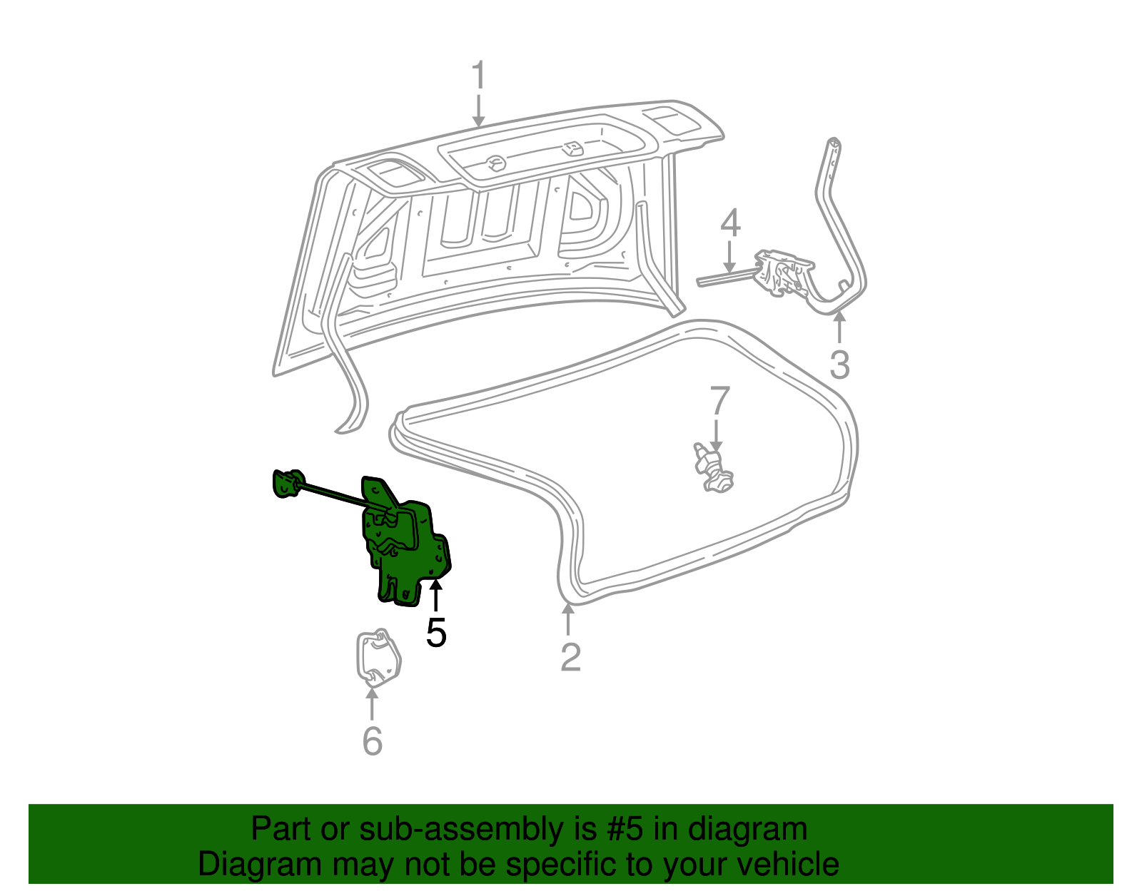 Latch - Ford (YW4Z-5443200-AB)