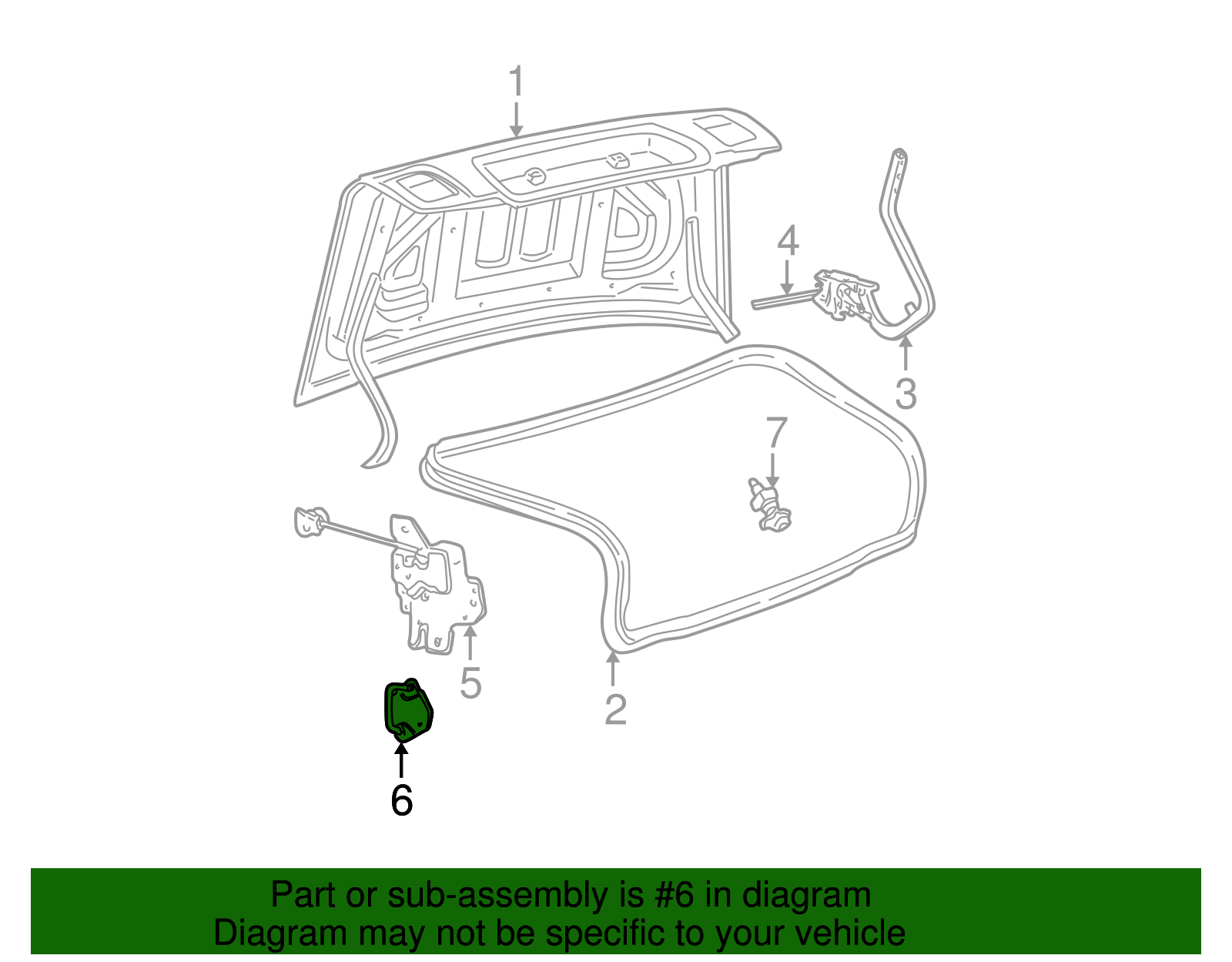 Striker Support Plate - Ford (XW4Z-5443252-AA)