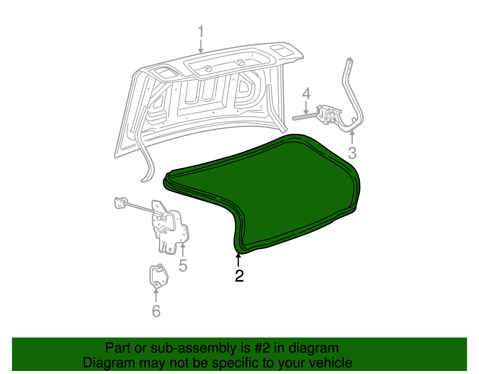 Weatherstrip - Ford (YW4Z-5443720-AA)