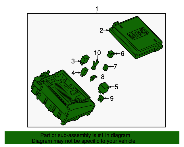 20192021 Chevrolet Traverse Engine Wiring Harness Junction Block