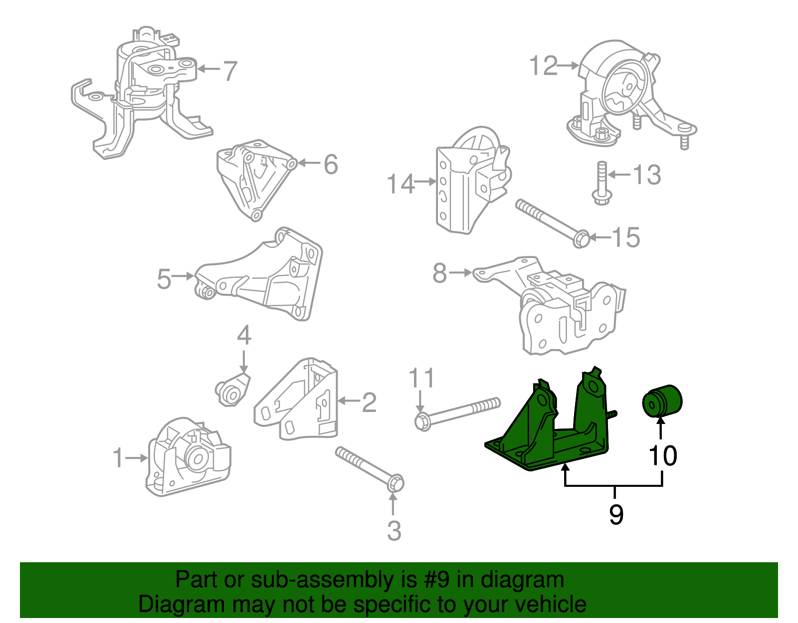 Side Mount Bracket - Scion (12304-37100)