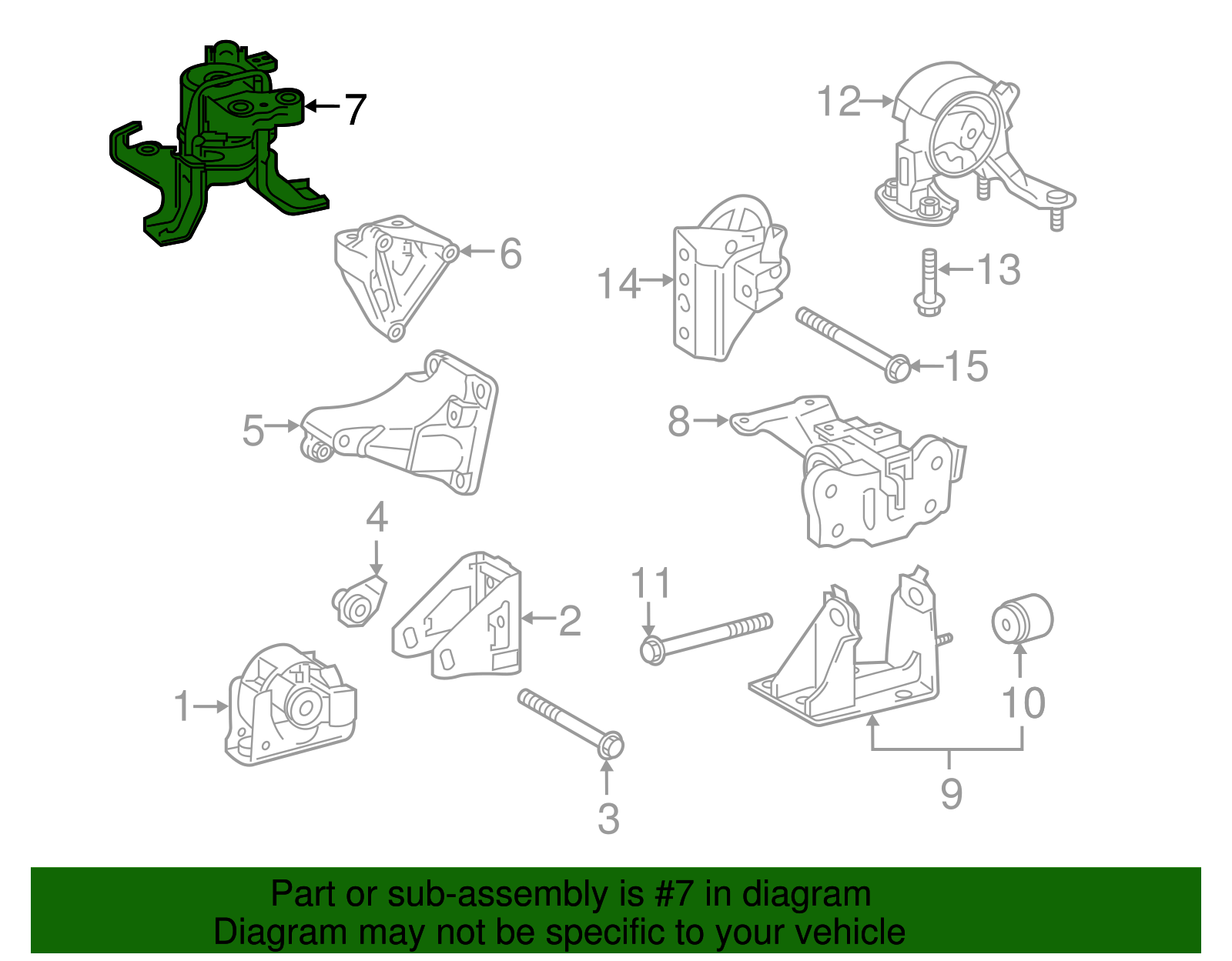 Side Mount Assembly - Scion (12305-37150)