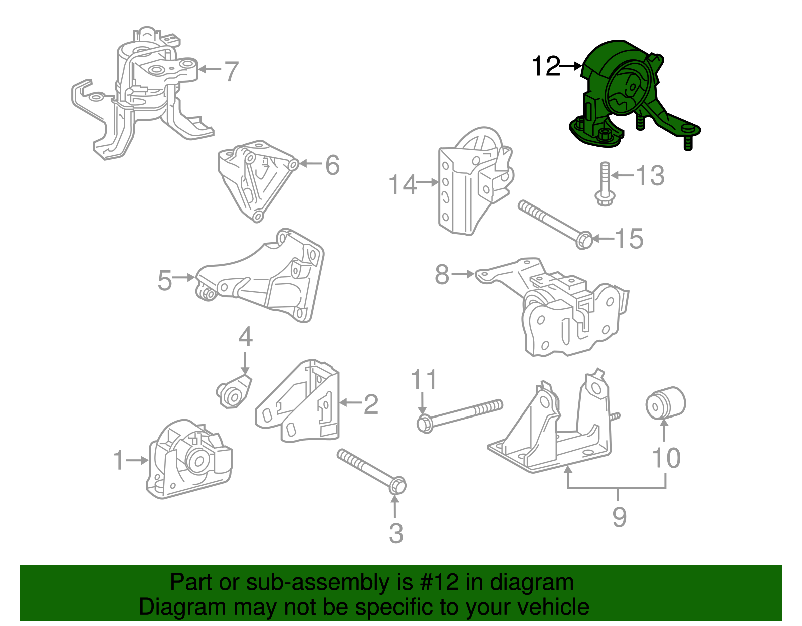 Rear Mount - Scion (12371-37132)