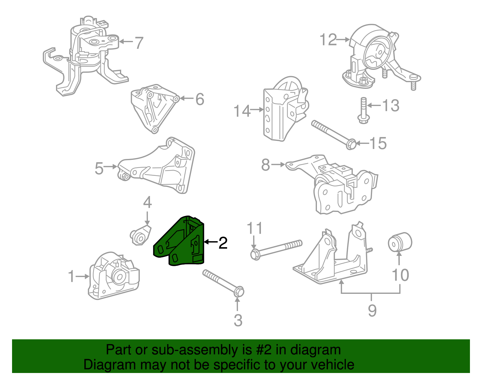 Front Mount Bracket - Scion (12311-37170)