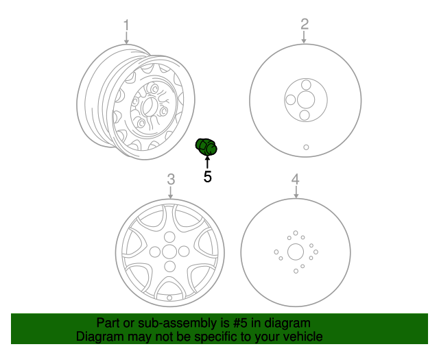 19952014 Hyundai Wheel Nut 5295111210 OEM Parts Online
